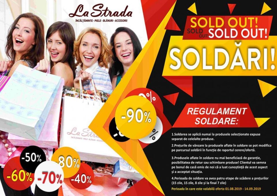 Magazinele La Strada sunt deja în perioada soldărilor