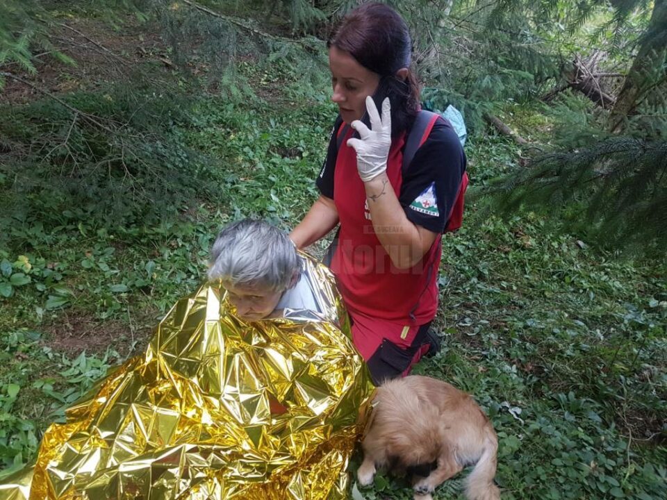 O femeie de 71 de ani plecată la cules de ciuperci, găsită după ore bune de căutări