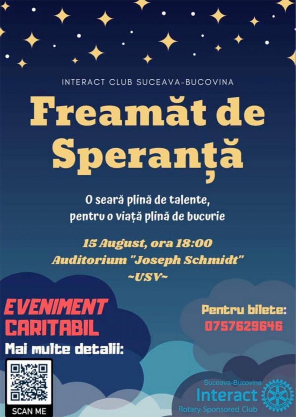 Spectacol caritabil pentru o adolescentă diagnosticată cu o boală extrem de rară