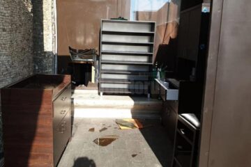 Locul prin care a pătruns hoțul