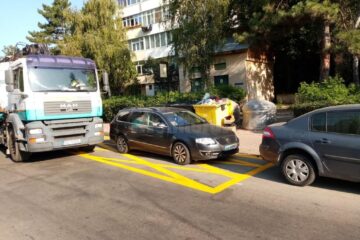 Marcajele de staționare interzisă în dreptul platformelor îngropate de depozitare a deșeurilor, o necesitate