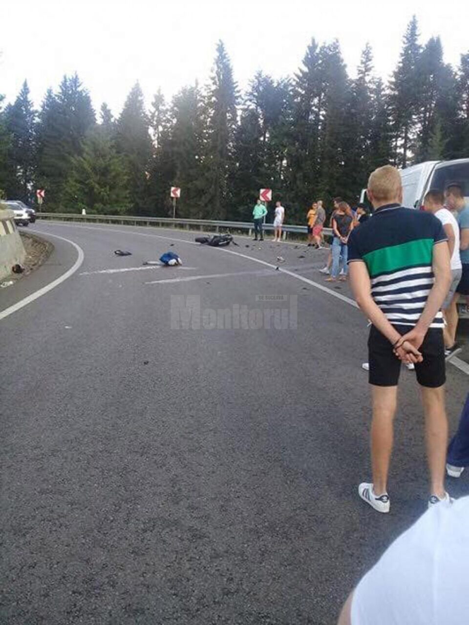 Accidentul mortal de duminică, din curba periculoasa de la Poiana Stampei