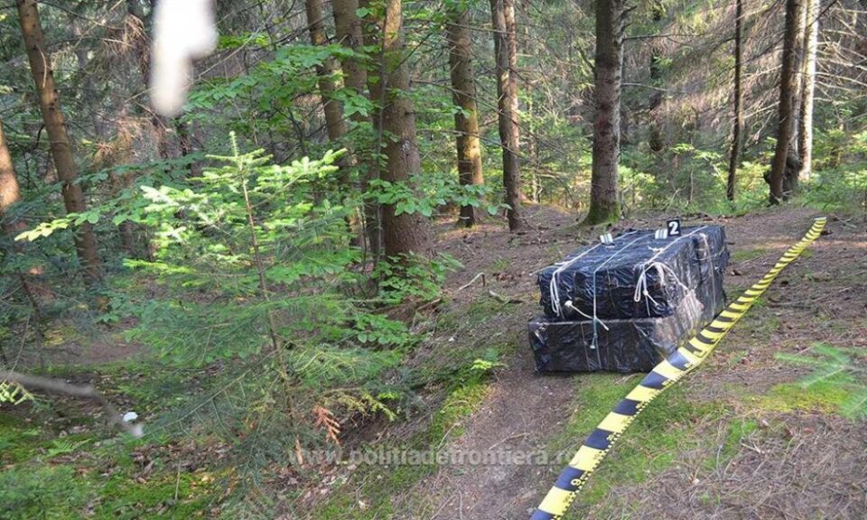 Țigări de proveniență ucraineană descoperite pe raza localității Straja