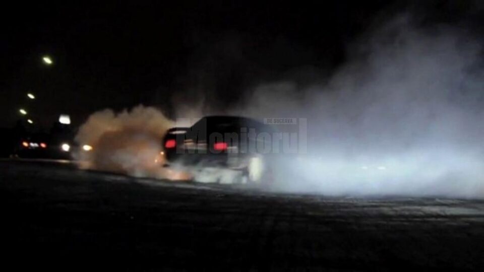 Razie în parcarea de pe centura Sucevei, pentru identificarea celor bănuiți că fac curse de drift