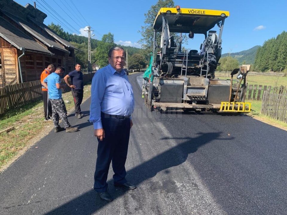 Gheorghe Flutur a continuat verificarea lucrărilor de modernizare a drumurilor județene