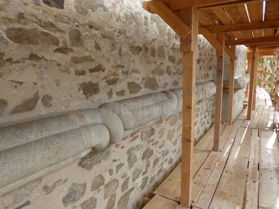 Torsada Bisericii "Pogorârea Sfântului Duh", după lucrări de curățire și conservare