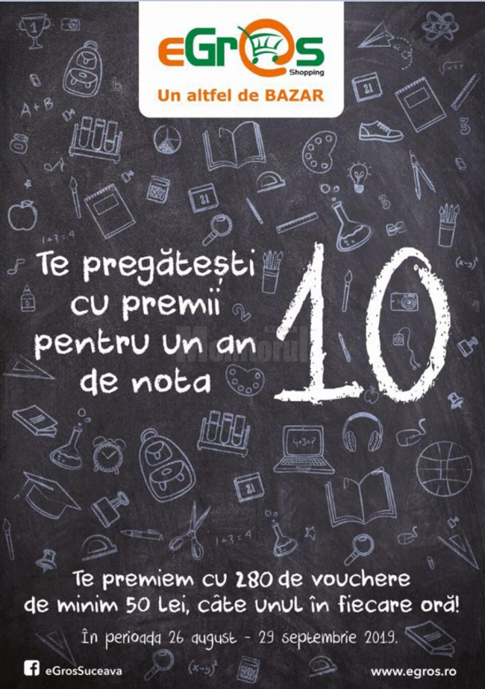 Cu Egros Suceava te pregătești cu premii pentru un an de nota 10