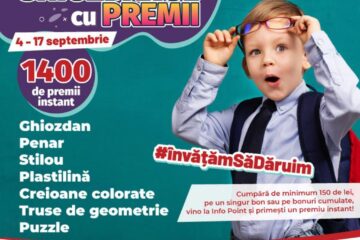 Pregătim ghiozdanul cu premii, la Shopping City Suceava