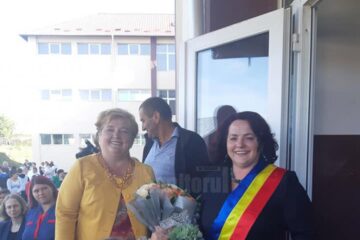 Violeta Țăran și Gabriela Mihai au participat la deschiderea anului școlar de la Școala Gimnazială Berchișești