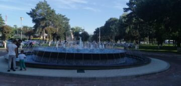 Fântâna muzicală de la Spitalul de Urgență Suceava, în funcțiune din 15 septembrie