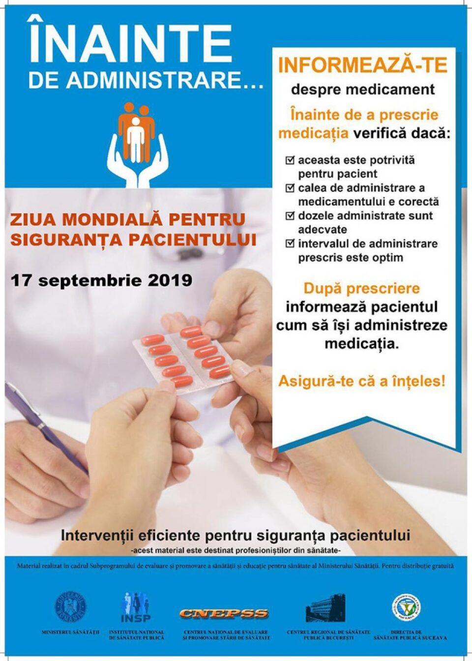 Ziua Mondială pentru Siguranța Pacientului