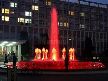 Fântâna muzicală de la Spitalul de Urgență, realizată cu banii din încasările de parcare pe două luni și jumătate