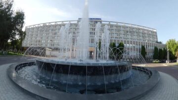 Fântâna muzicală de la Spitalul de Urgență, realizată cu banii din încasările de parcare pe două luni și jumătate
