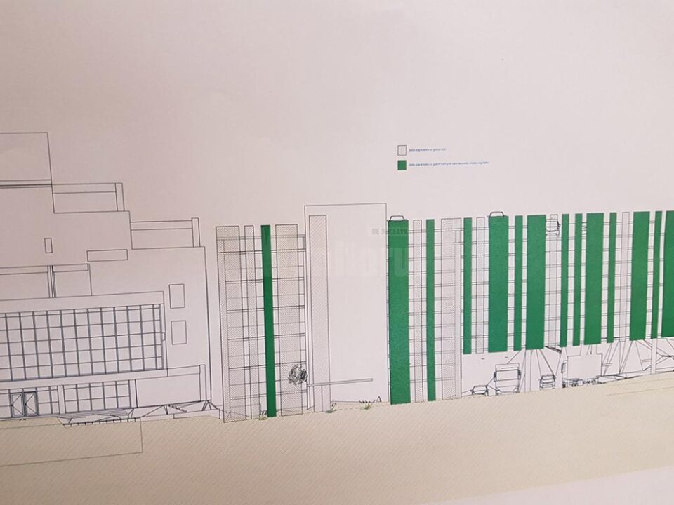 Parcarea supraterană a primăriei, cu 242 de locuri, va integra peluza Stadionului Areni
