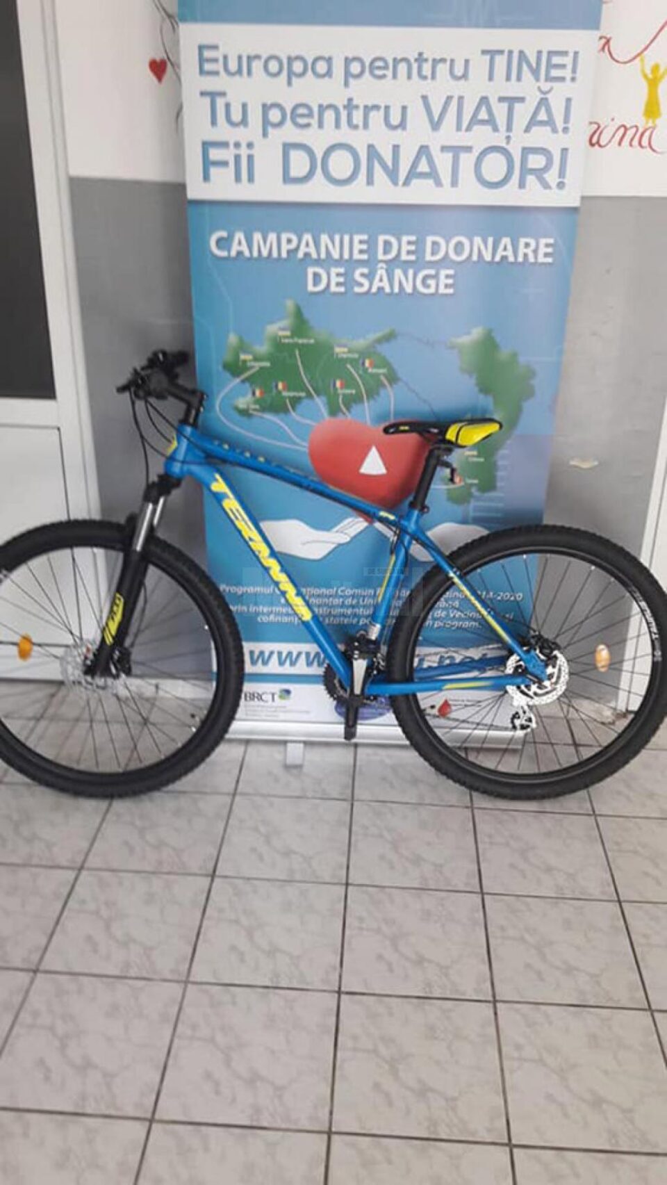 Donatorii pot câștiga o bicicletă MTB