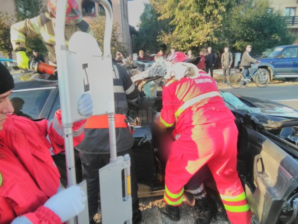 O persoana a fost scoasa in stare de inconstienta si transportata la spital