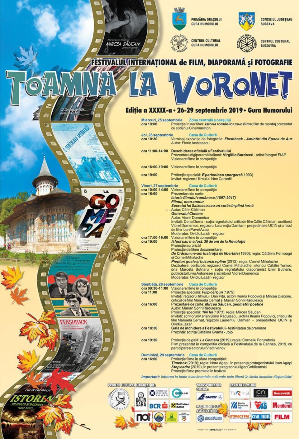 Festivalul Internațional de Film, Diaporamă și Fotografie „Toamna la Voroneț” începe pe 25 septembrie