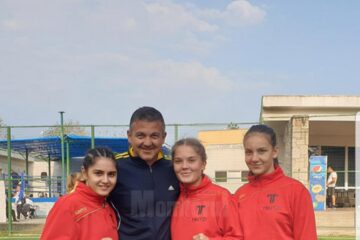 Andu Vornicu, alături de cele trei sportive medaliate