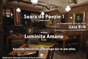 ”Seara de Poezie” cu poeta Luminița Amarie