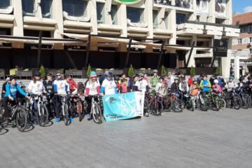 Participanți la „Parada cicliștilor”