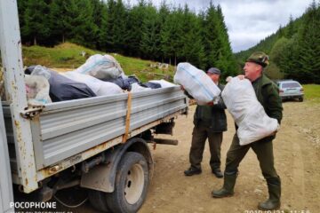 150 de saci cu deșeuri au fost colectați și predați Serviciului de salubritate