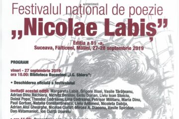 Festivalul național de poezie „Nicolae Labiș”, ediția a 51-a, la Suceava, Fălticeni, Mălini