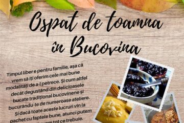 „Ospăț de toamnă în Bucovina”, eveniment caritabil organizat de Grupul de Inițiativă al Fundației Comunitare Bucovina