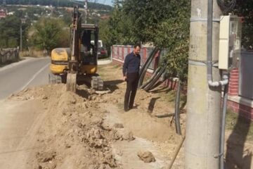 Viceprimarul Marian Andronache a averificat stadiul de execuție a extinderii de gaz metan în Burdujeni Sat