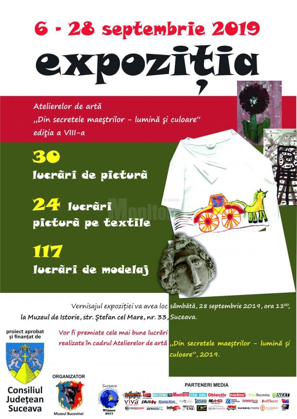 Premierea lucrărilor de la atelierele "Din secretele maeștrilor – lumină și culoare", la Muzeul de Istorie