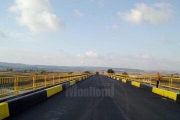 Podul de la Verești a fost redat circulației astăzi la ora 10