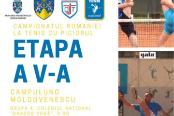 Câmpulung Moldovenesc va găzdui etapa a V-a a Campionatului României la tenis cu piciorul