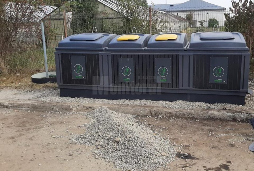 Prima platformă îngropată pentru colectarea deșeurilor, pe strada Pictor Rusu Arbore, în cartierul ANL Petrom 2