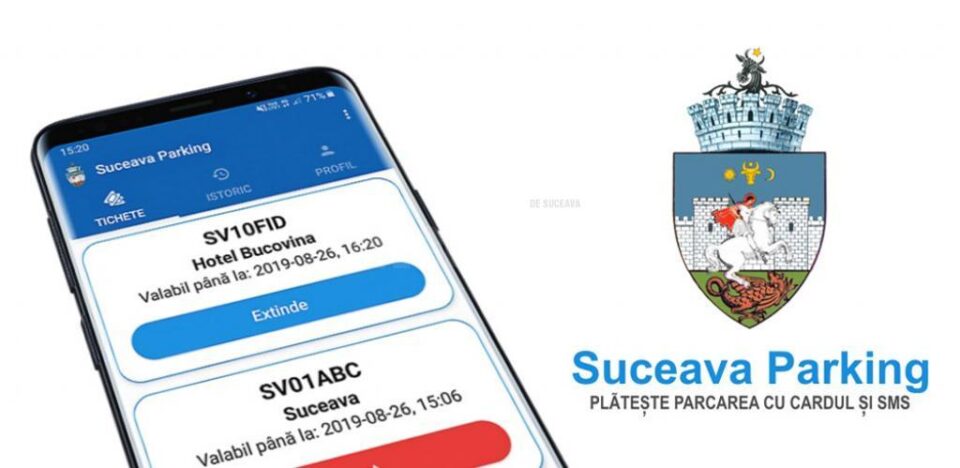 Aplicație de mobil pentru plata parcărilor cu taxă din Suceava