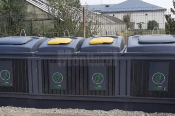 Prima platformă îngropată pentru colectarea deșeurilor, pe strada Pictor Rusu Arbore, în cartierul ANL Petrom