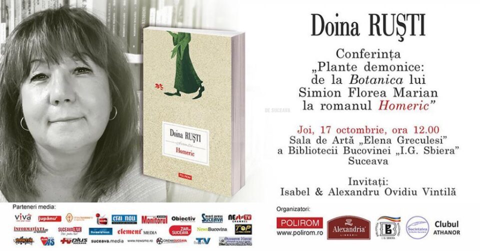 Întâlnire cu scriitoarea Doina Ruști, la Biblioteca Bucovinei „I.G. Sbiera”