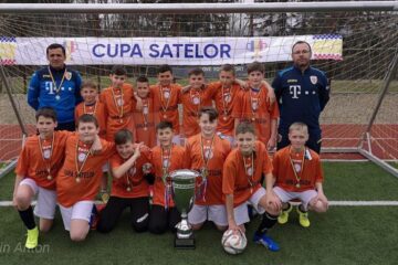 Copiii din Iaslovăț, învingători în Cupa Satelor, au fost prezenți aseară pe Arena Națională