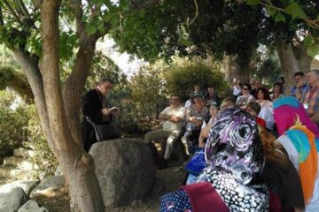 Ion Lungu la rugăciune in Grădina Ghetsimani din Țara Sfântă