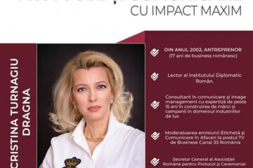 Conferința „Etichetă, protocol și comunicare cu impact maxim” susținută de Cristina Turnagiu Dragna, la Suceava