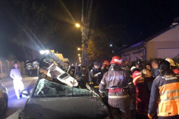 Mașina condusă de tânărul de 29 de ani