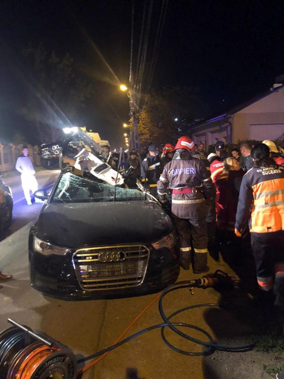 Mașina condusă de tânărul de 29 de ani