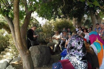 Ion Lungu la rugaciune în Grădina Ghetsimani