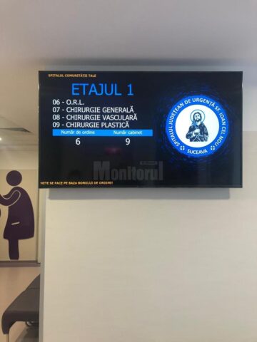 Pașii pe care trebuie să-i facă pacienții care vin la consultații în noul ambulatoriu al Spitalului de Urgență Suceava