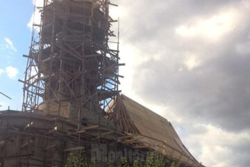 Biserica din care s-a furat tabla de acoperiș