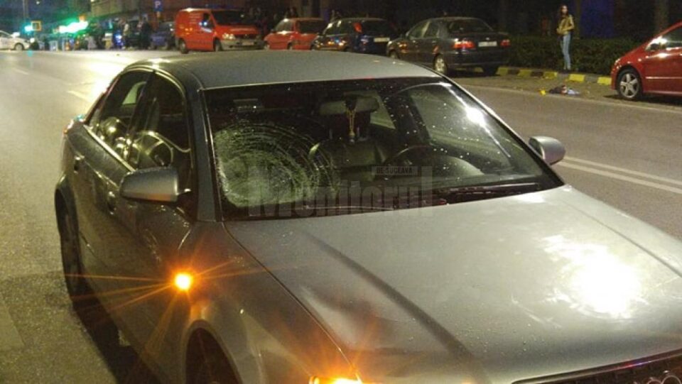 Mașina implicată în accident