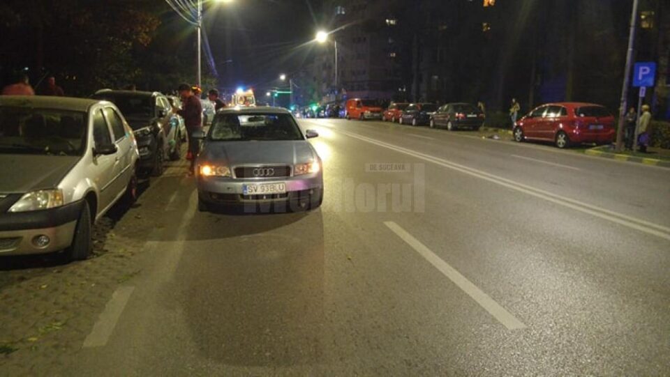 Un grav accident rutier a avut loc luni seară, în jurul orei 19.00, pe strada Mărășești din municipiul Suceava