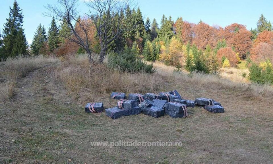 Captură de țigări de contrabandă, de aproape 70.000 de euro, în zona de munte