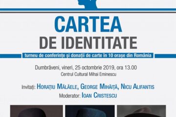 Horațiu Mălăele, Nicu Alifantis și George Mihăiță vin la Dumbrăveni pentru a lansa „Cartea de identitate”