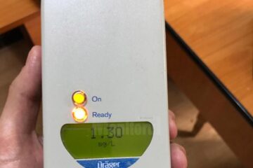 Testat cu aparatul etilotest, rezultatul a fost de 1,36 mg/l alcool pur în aerul expirat