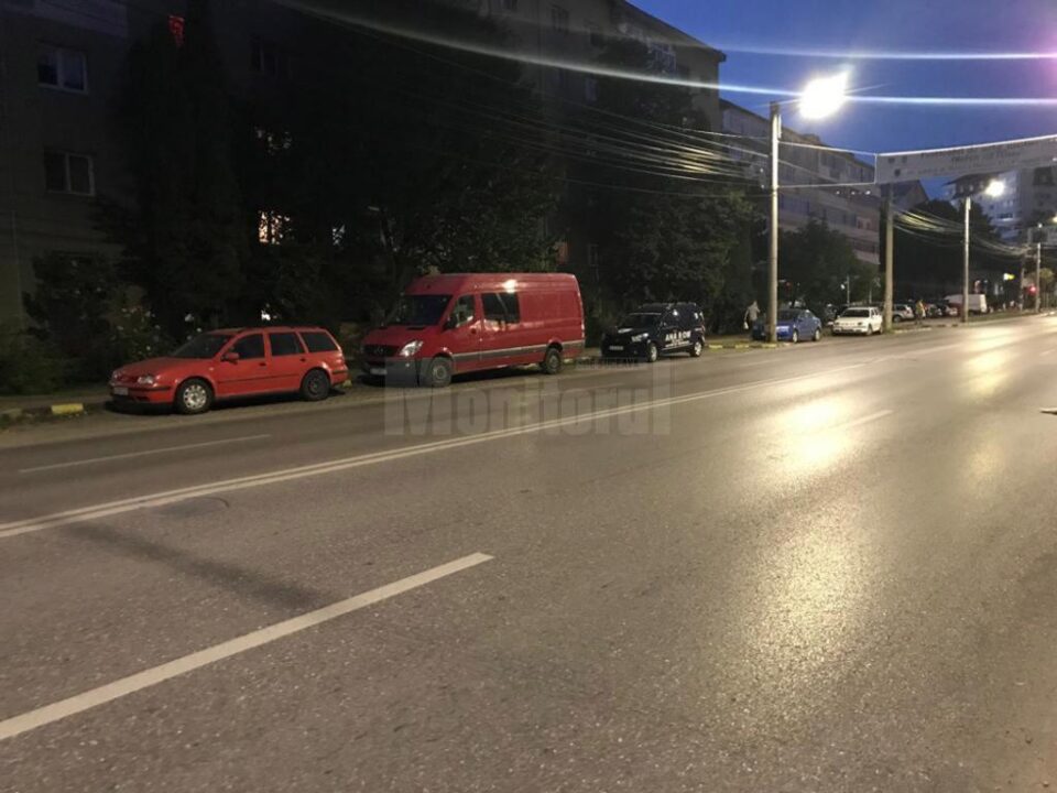 Dube parcate pe străzi în Suceava