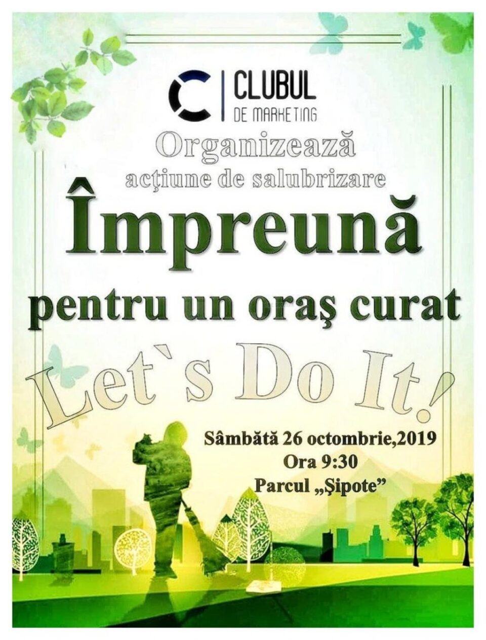 Acțiune de salubrizare "Împreună pentru un oraș curat!", în zona parcului Șipote Acțiune de salubrizare "Împreună pentru un oraș curat!", în zona parcului Șipote